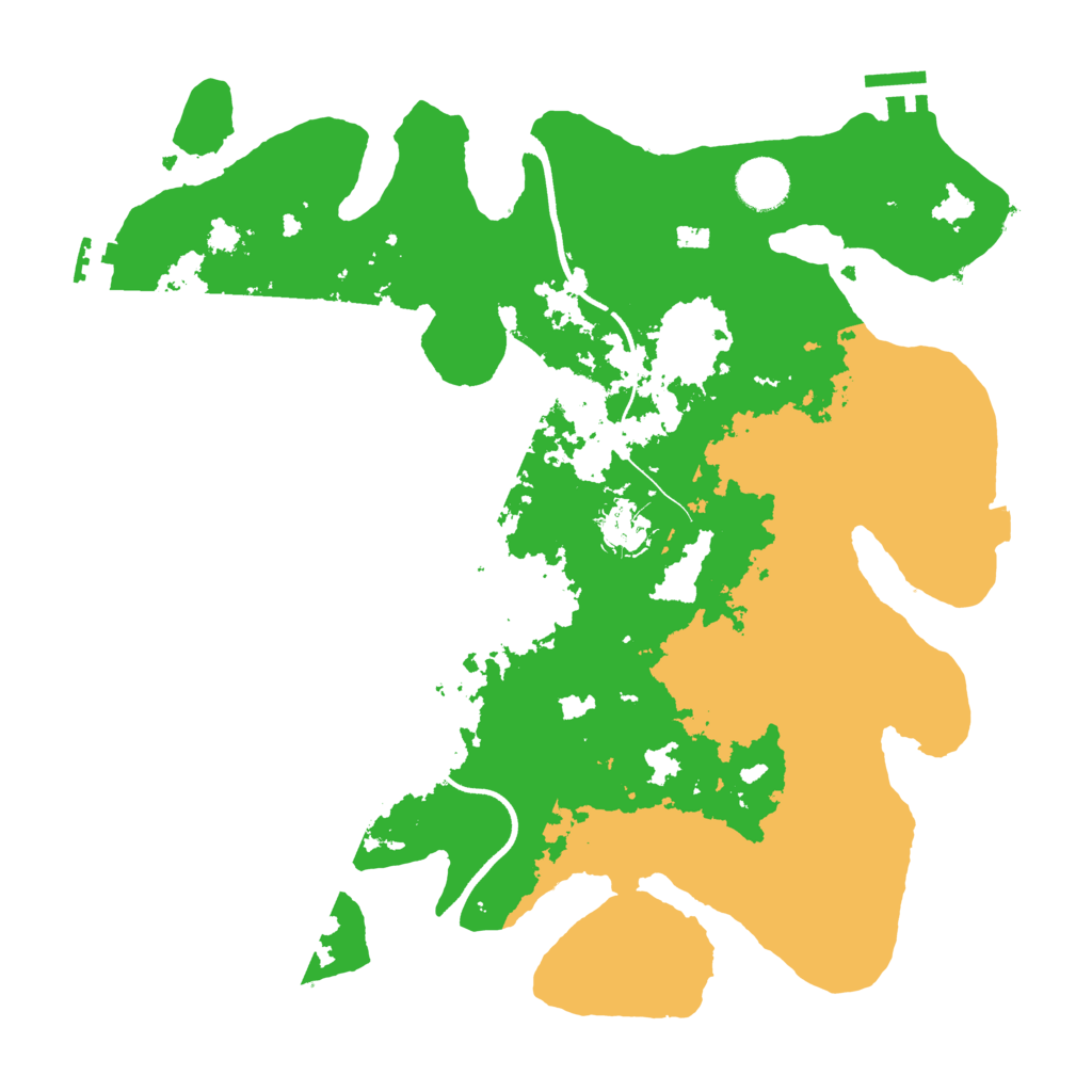 Biome Rust Map: Procedural Map, Size: 3600, Seed: 768547405