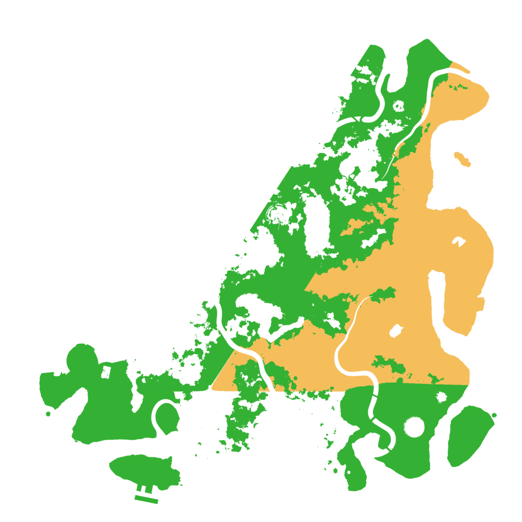 Biome Rust Map: Procedural Map, Size: 4500, Seed: 353710286