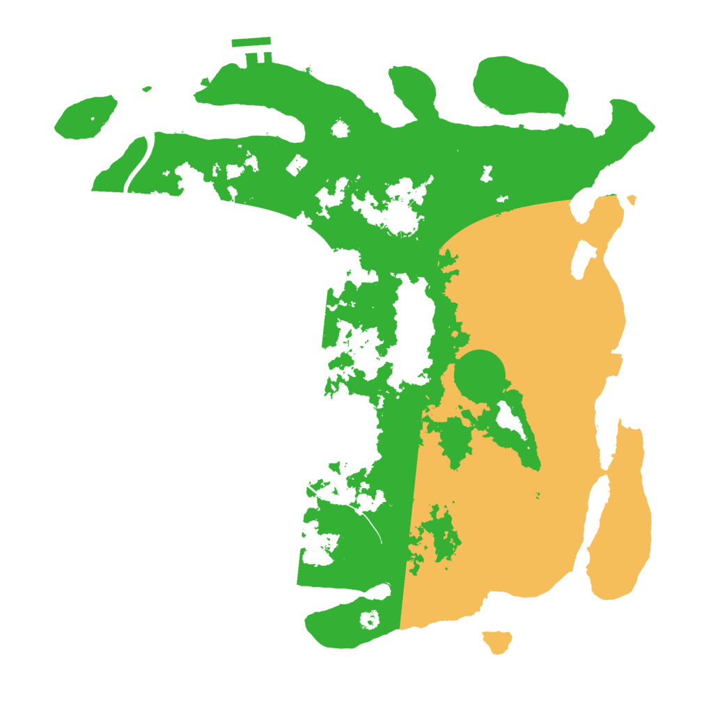 Biome Rust Map: Procedural Map, Size: 3700, Seed: 671103221