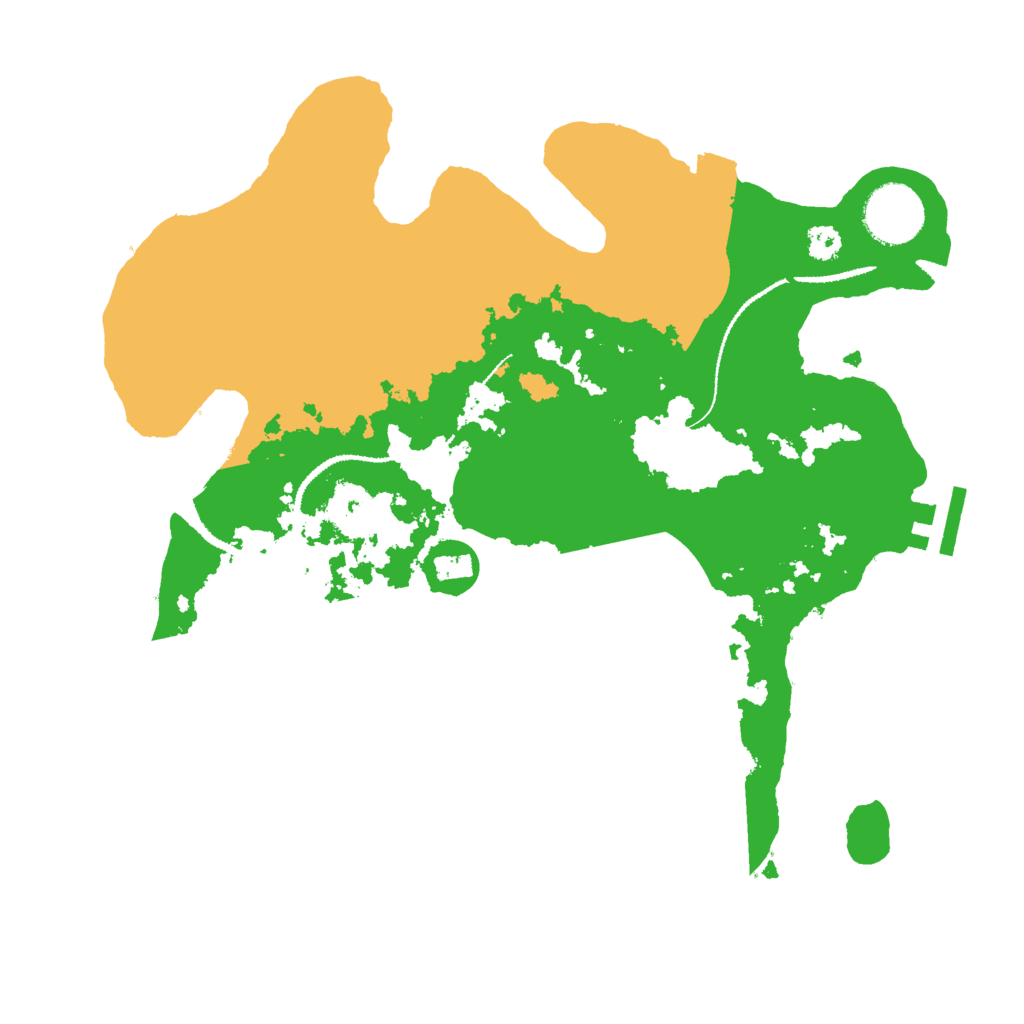 Biome Rust Map: Procedural Map, Size: 3000, Seed: 29281
