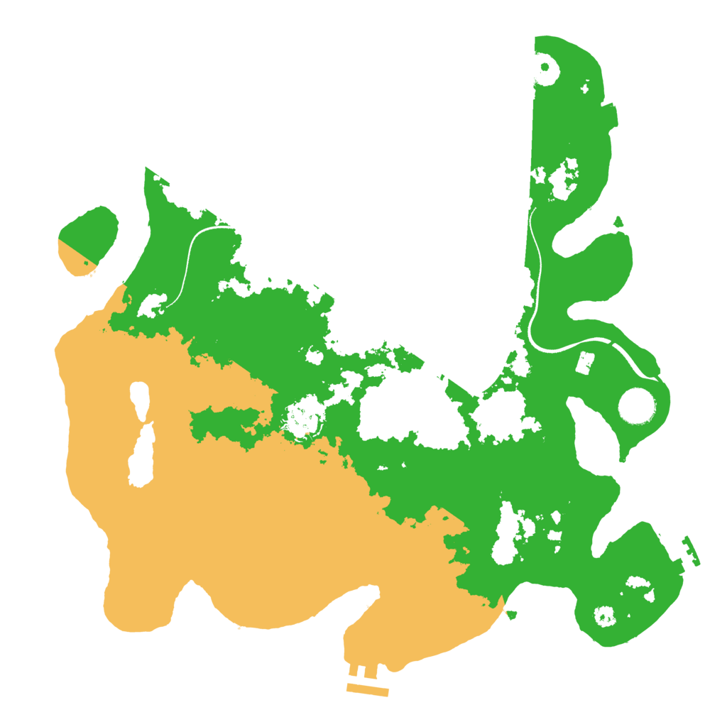 Biome Rust Map: Procedural Map, Size: 3500, Seed: 1923379642