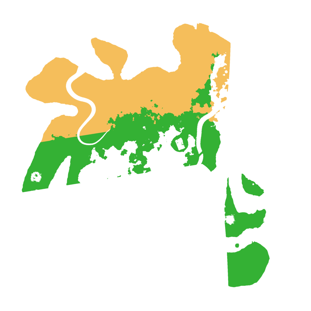 Biome Rust Map: Procedural Map, Size: 3000, Seed: 3158