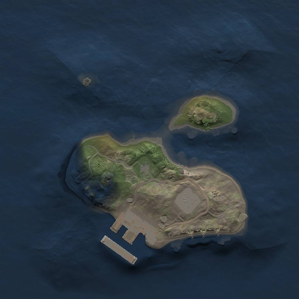 Rust Map: Procedural Map, Size: 1500, Seed: 1586544950, 2 Monuments