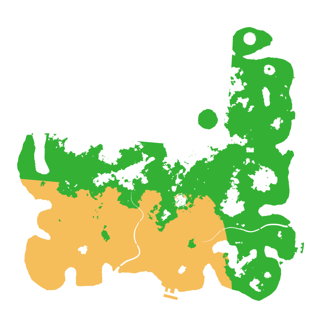 Biome Rust Map: Procedural Map, Size: 4500, Seed: 148501278