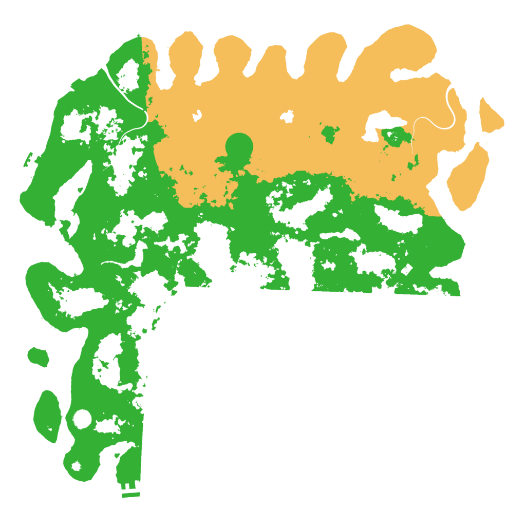 Biome Rust Map: Procedural Map, Size: 5000, Seed: 591680914