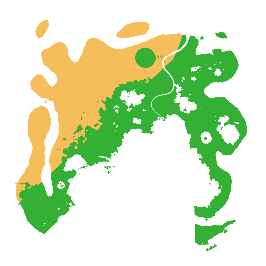 Biome Rust Map: Procedural Map, Size: 3500, Seed: 1619869886