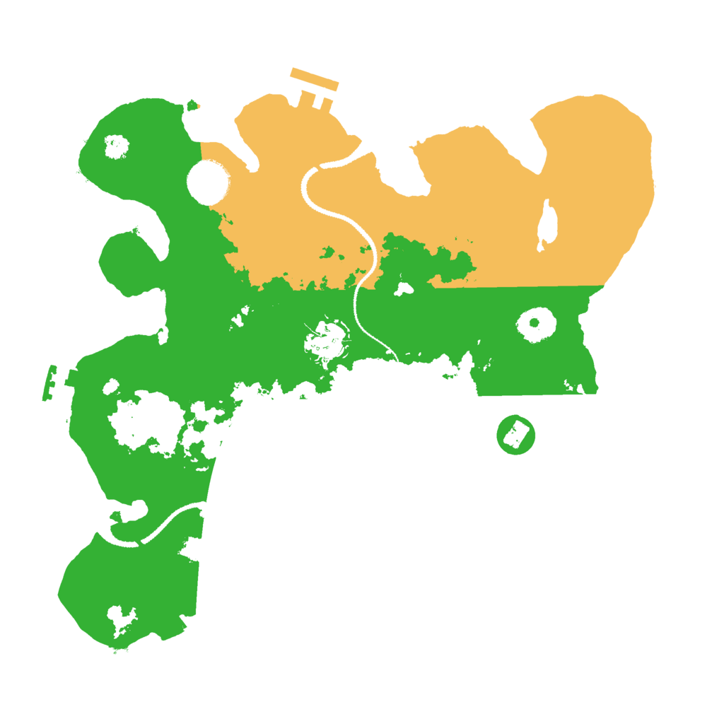 Biome Rust Map: Procedural Map, Size: 3000, Seed: 1950015018