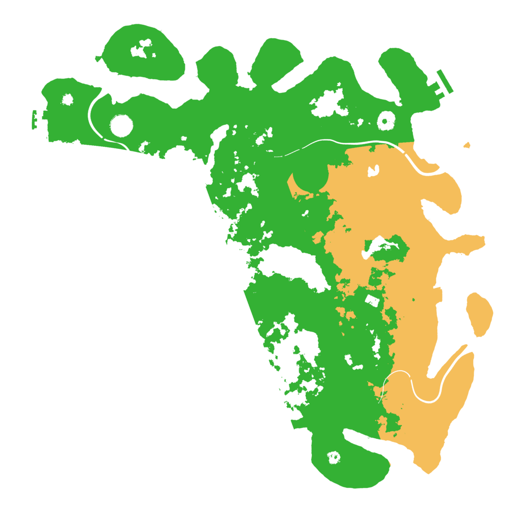 Biome Rust Map: Procedural Map, Size: 4096, Seed: 25412423