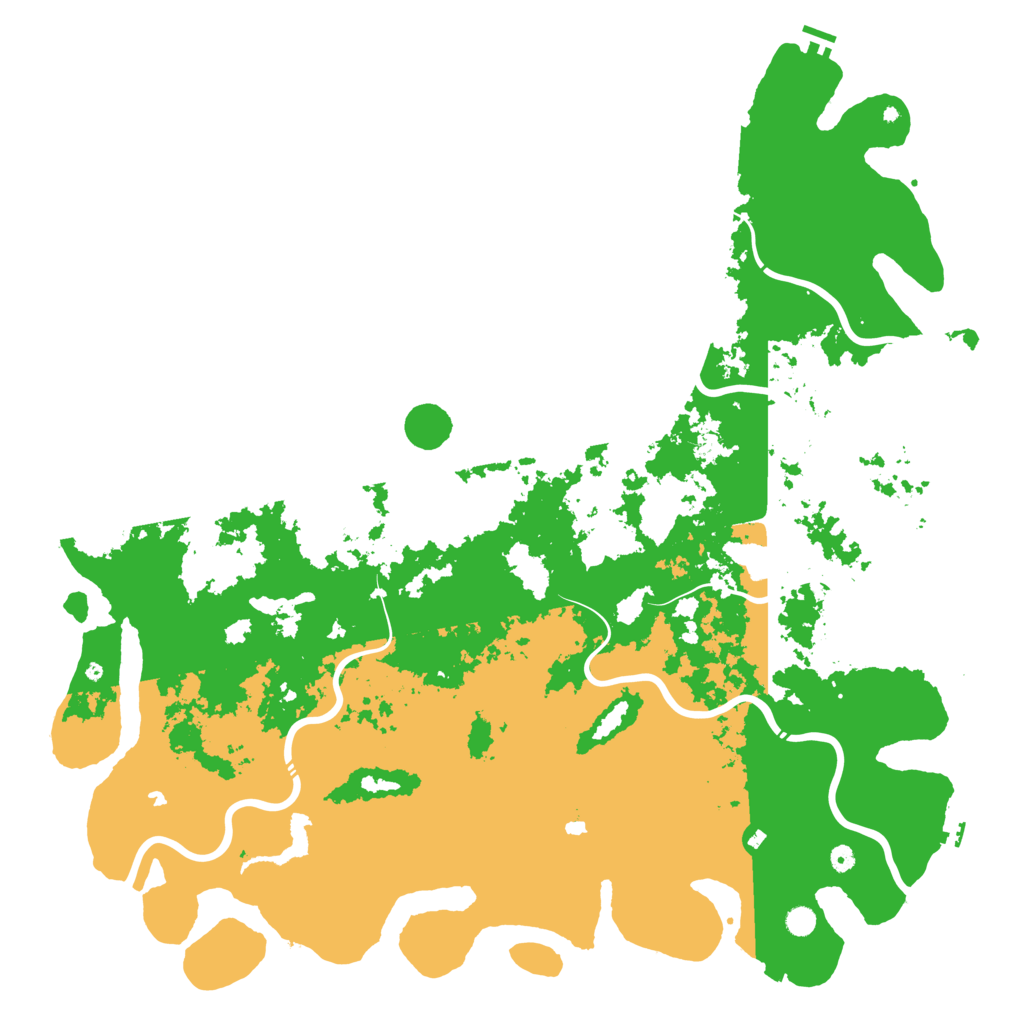Biome Rust Map: Procedural Map, Size: 6000, Seed: 1227