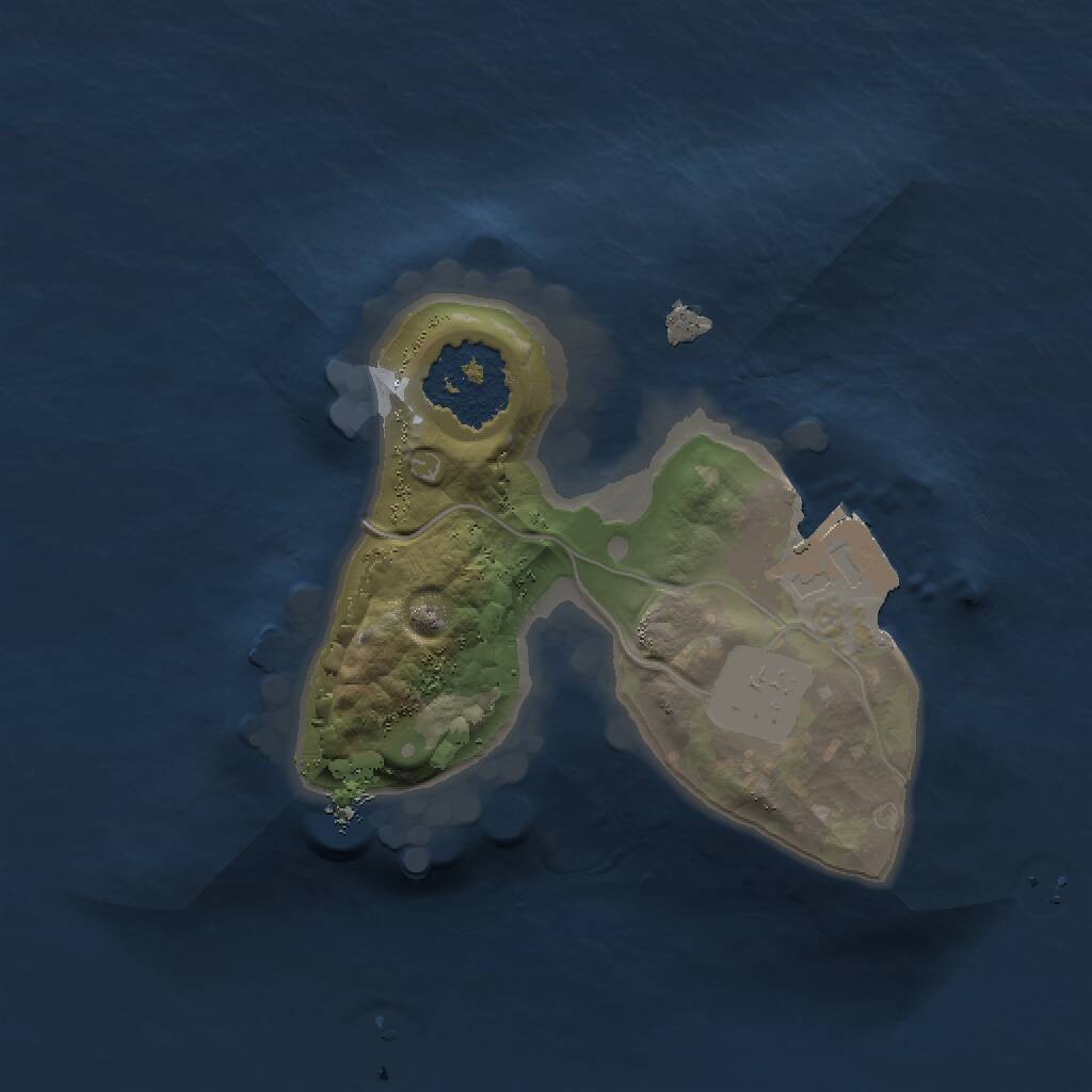 Rust Map: Procedural Map, Size: 1300, Seed: 85712425, 1 Monuments