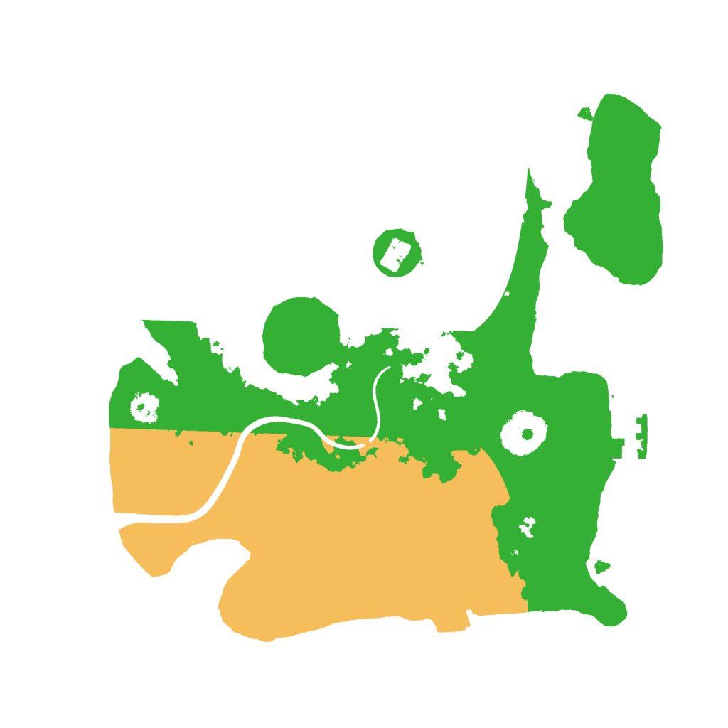 Biome Rust Map: Procedural Map, Size: 2500, Seed: 1154499806