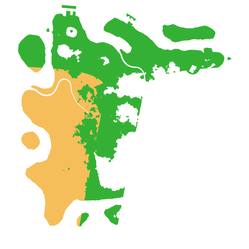 Biome Rust Map: Procedural Map, Size: 3500, Seed: 1078474259