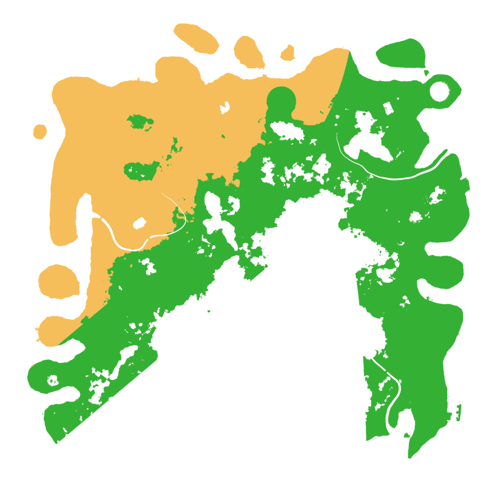 Biome Rust Map: Procedural Map, Size: 4500, Seed: 873164234