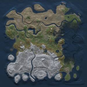Thumbnail Rust Map: Procedural Map, Size: 4250, Seed: 375953468, 16 Monuments
