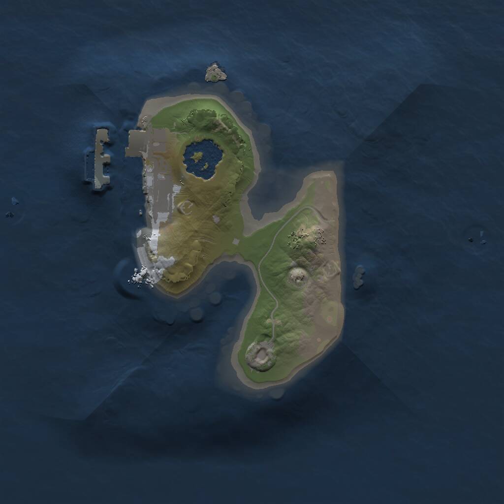 Rust Map: Procedural Map, Size: 1300, Seed: 1496025438, 2 Monuments