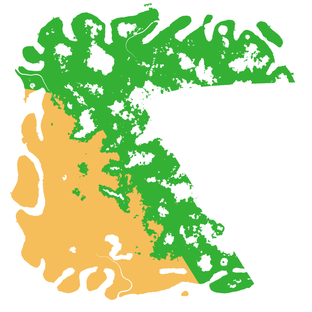Biome Rust Map: Procedural Map, Size: 6000, Seed: 3206547