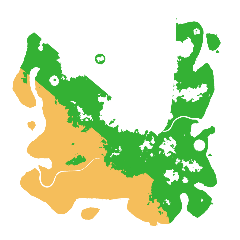 Biome Rust Map: Procedural Map, Size: 3700, Seed: 517021571