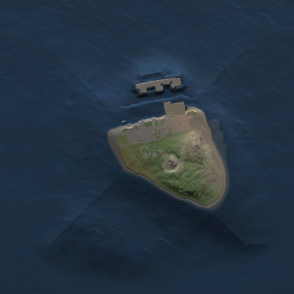 Rust Map: Procedural Map, Size: 1000, Seed: 31094234, 2 Monuments