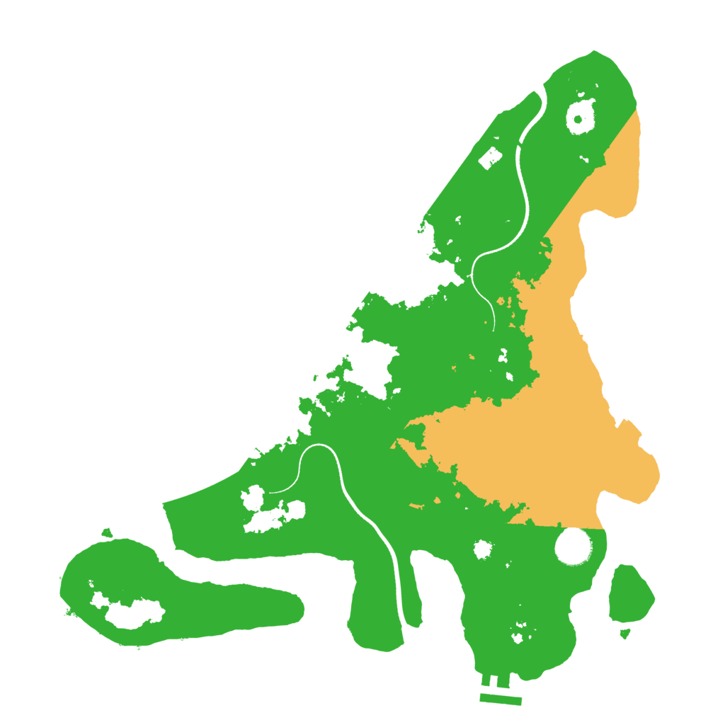 Biome Rust Map: Procedural Map, Size: 3500, Seed: 372081934