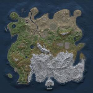 Thumbnail Rust Map: Procedural Map, Size: 3575, Seed: 50000, 14 Monuments