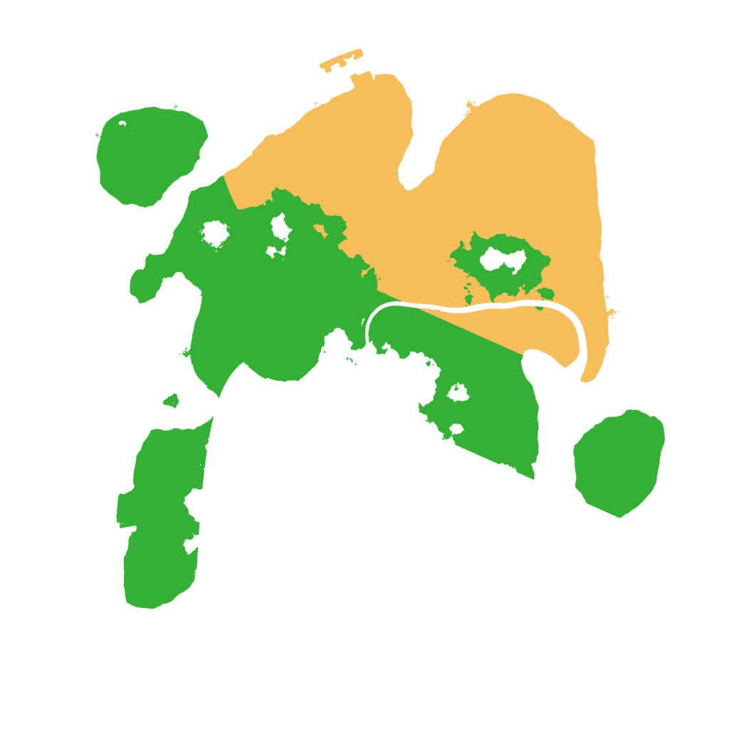Biome Rust Map: Procedural Map, Size: 2500, Seed: 393638555