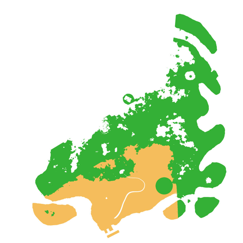 Biome Rust Map: Procedural Map, Size: 3750, Seed: 2107541516