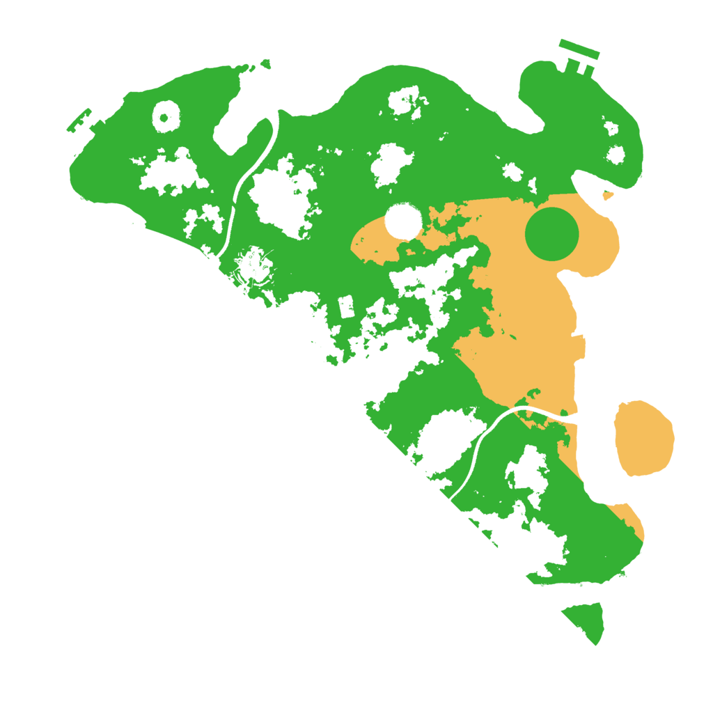 Biome Rust Map: Procedural Map, Size: 3500, Seed: 7021594