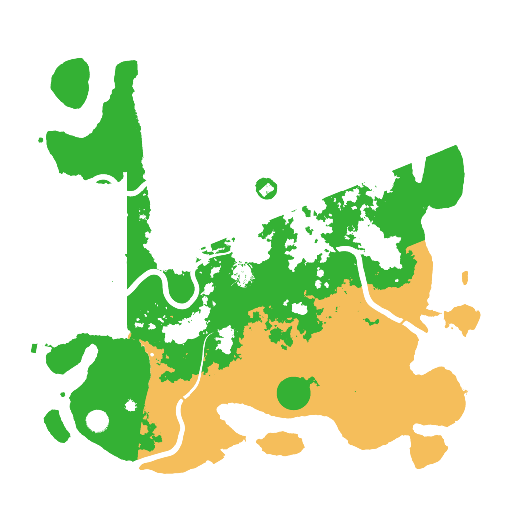Biome Rust Map: Procedural Map, Size: 3996, Seed: 5