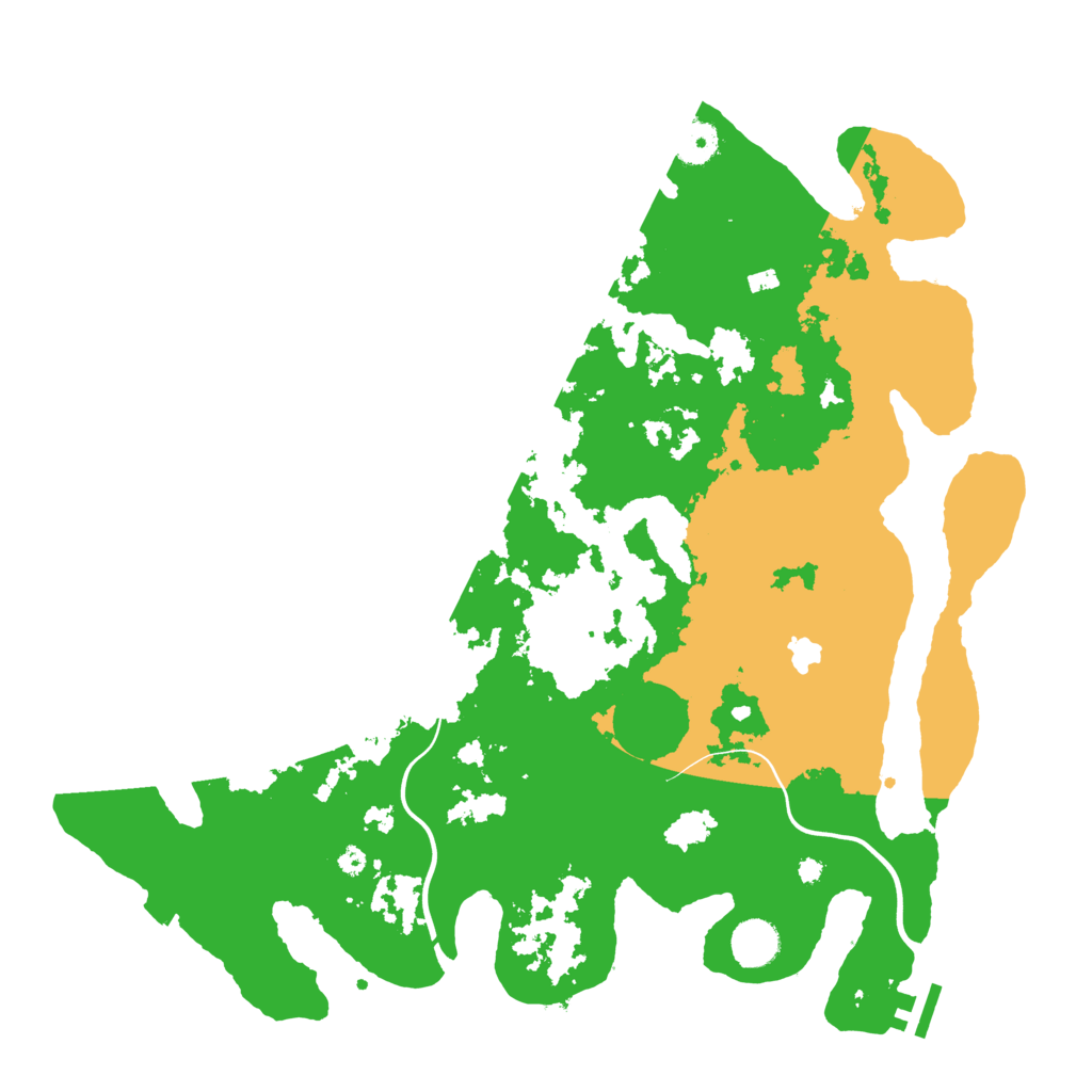 Biome Rust Map: Procedural Map, Size: 4000, Seed: 45115
