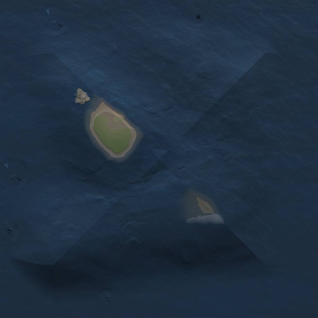 Rust Map: Procedural Map, Size: 1100, Seed: 50000, 1 Monuments