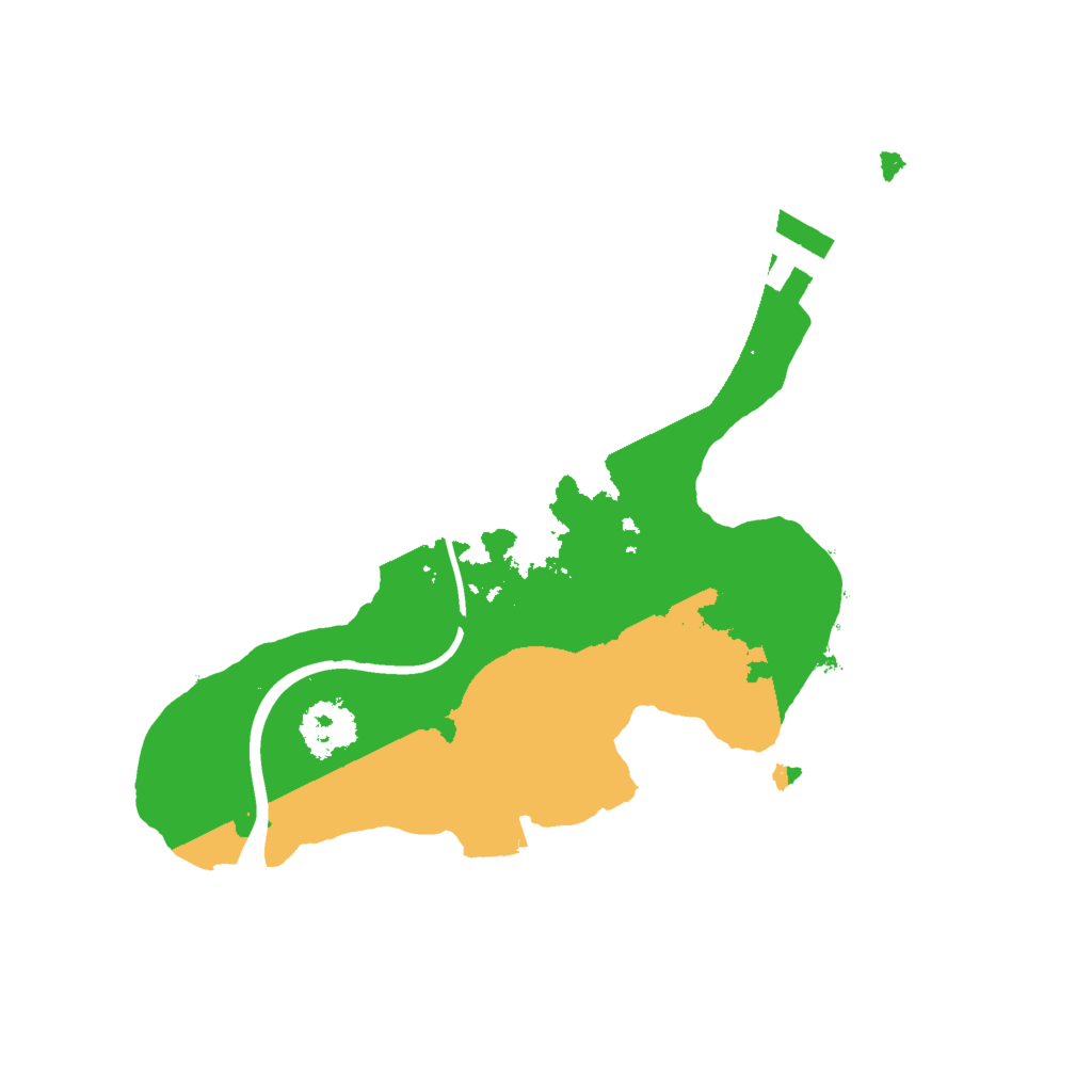 Biome Rust Map: Procedural Map, Size: 2000, Seed: 55555545