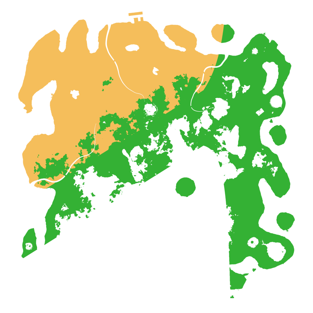 Biome Rust Map: Procedural Map, Size: 4500, Seed: 5484516