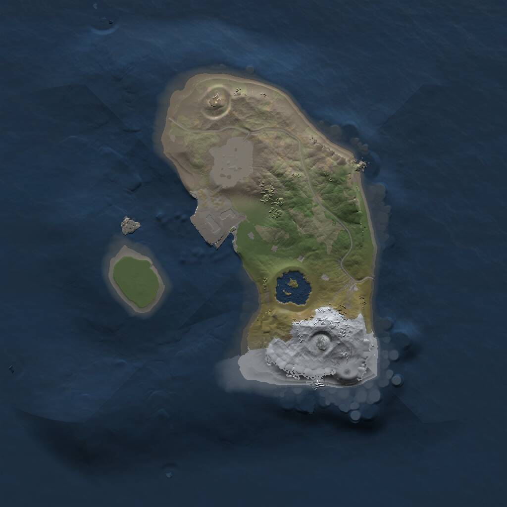 Rust Map: Procedural Map, Size: 1450, Seed: 50000, 1 Monuments