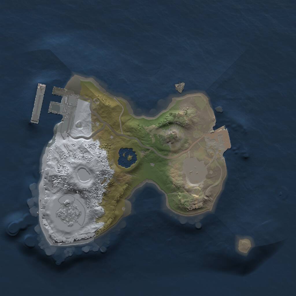 Rust Map: Procedural Map, Size: 1500, Seed: 569, 3 Monuments