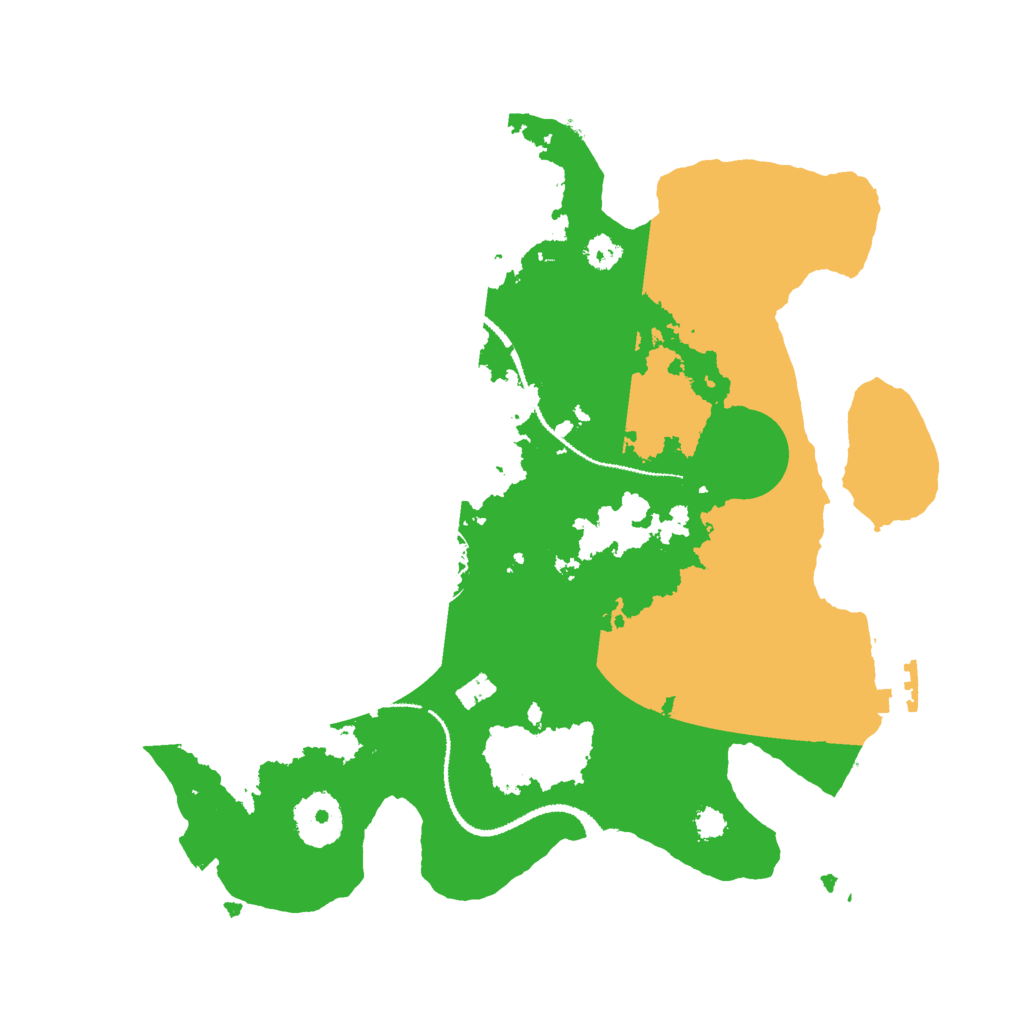 Biome Rust Map: Procedural Map, Size: 3000, Seed: 504318501