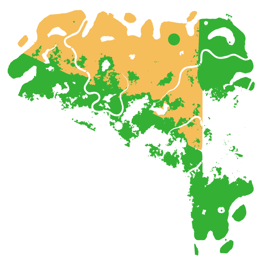 Biome Rust Map: Procedural Map, Size: 6000, Seed: 5153