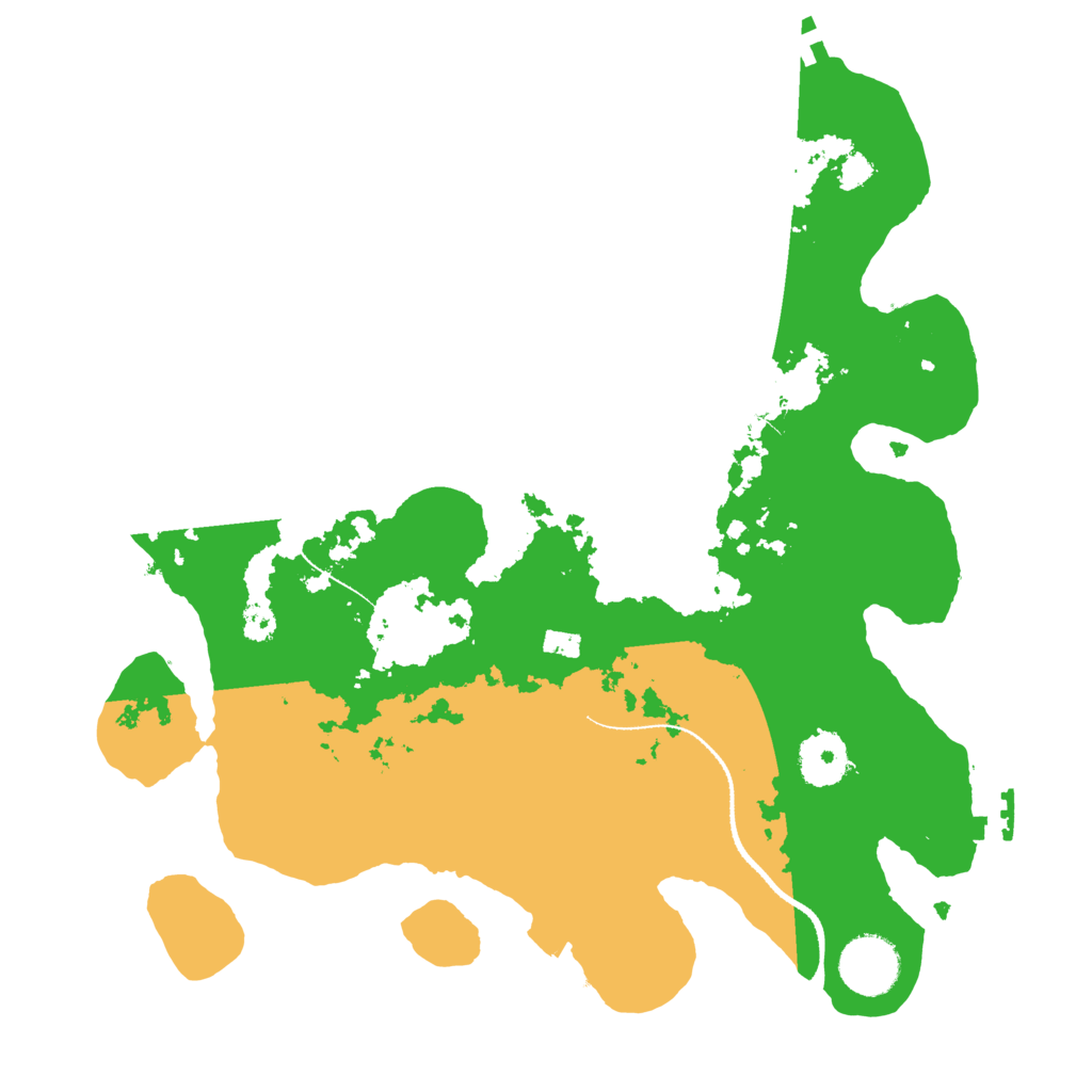 Biome Rust Map: Procedural Map, Size: 3200, Seed: 964728436