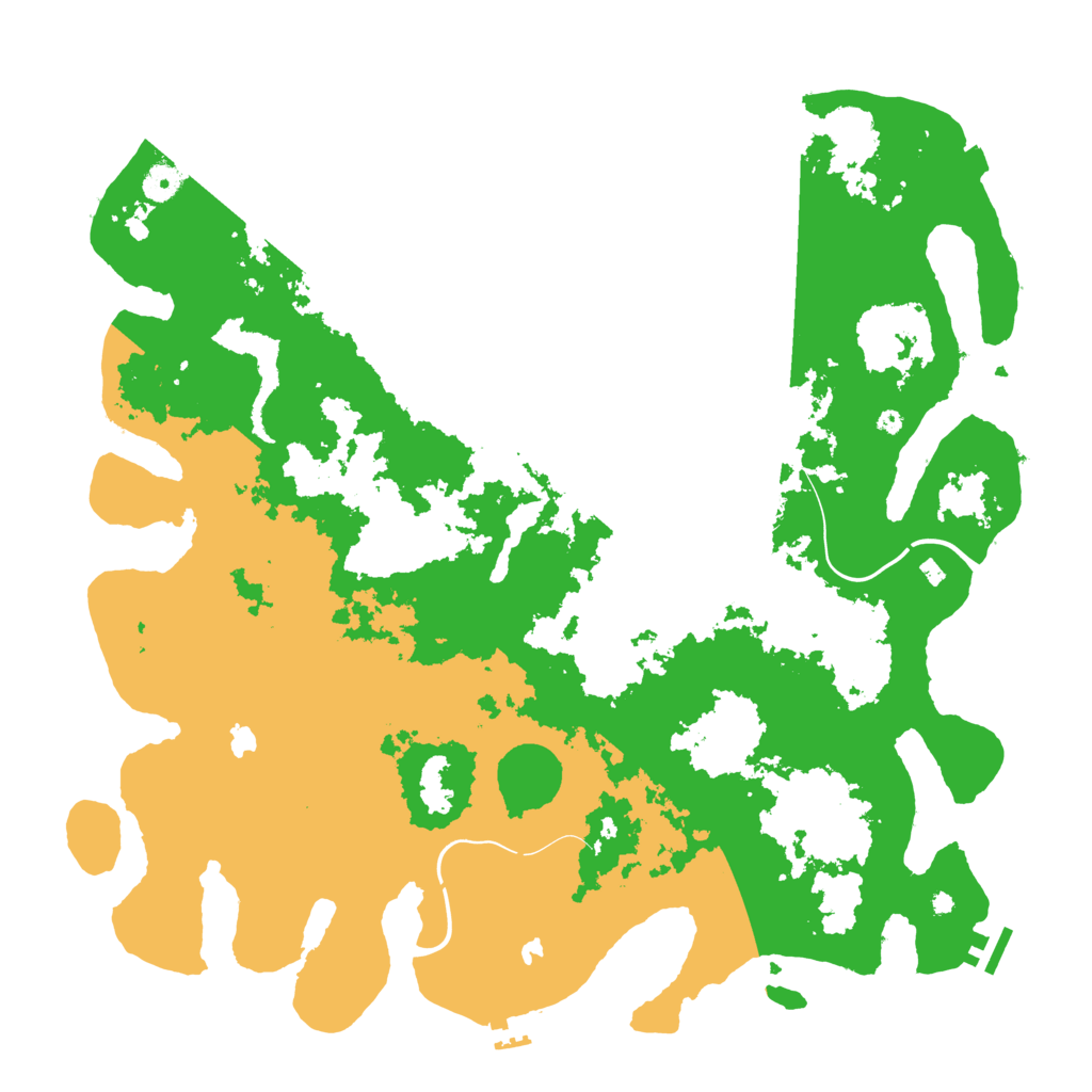 Biome Rust Map: Procedural Map, Size: 4500, Seed: 18141807