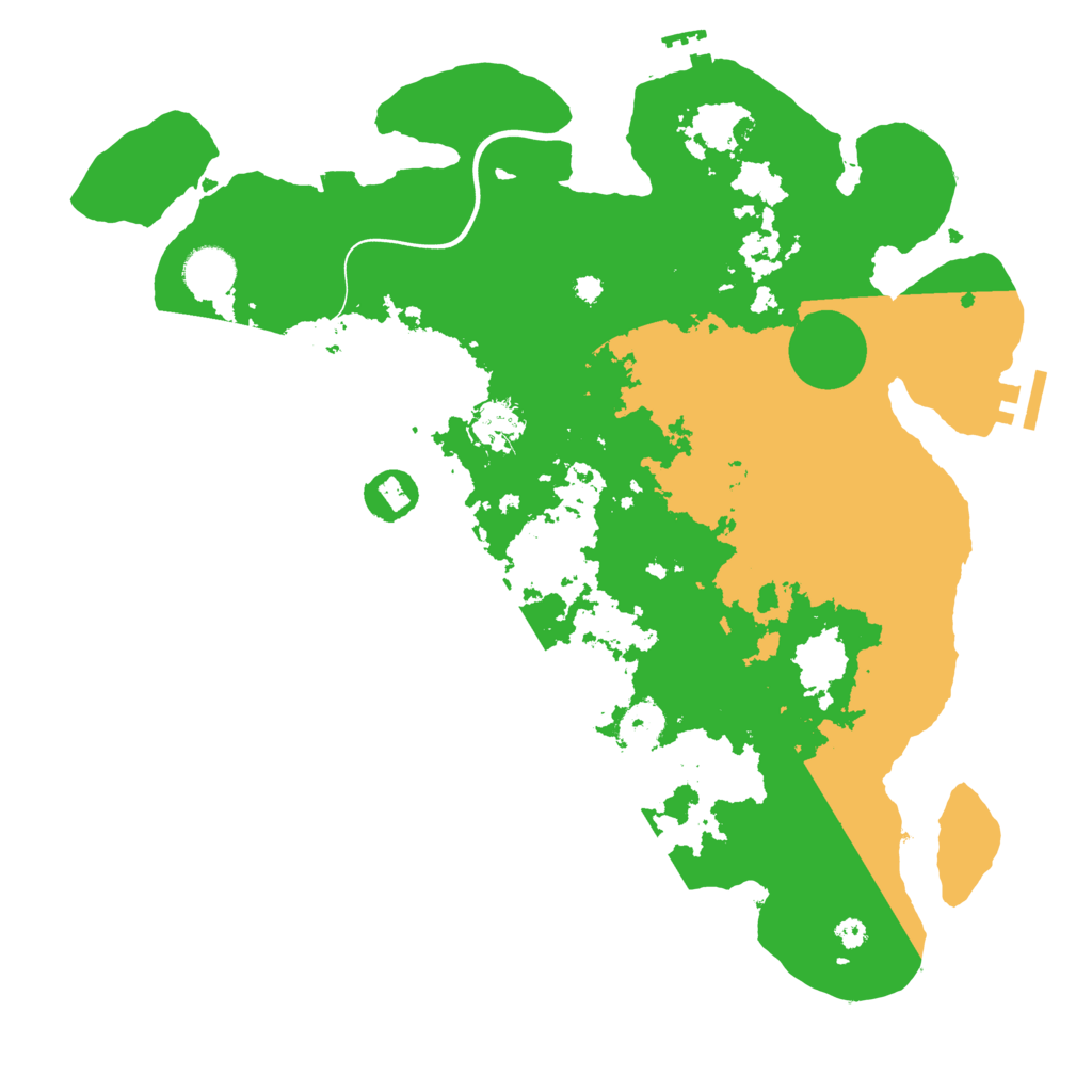 Biome Rust Map: Procedural Map, Size: 3700, Seed: 438043212