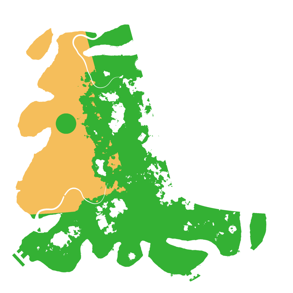 Biome Rust Map: Procedural Map, Size: 3800, Seed: 350820049