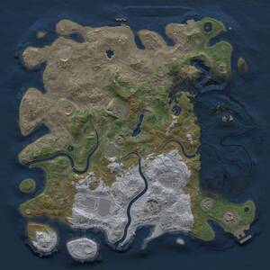 Thumbnail Rust Map: Procedural Map, Size: 4250, Seed: 935729130, 16 Monuments