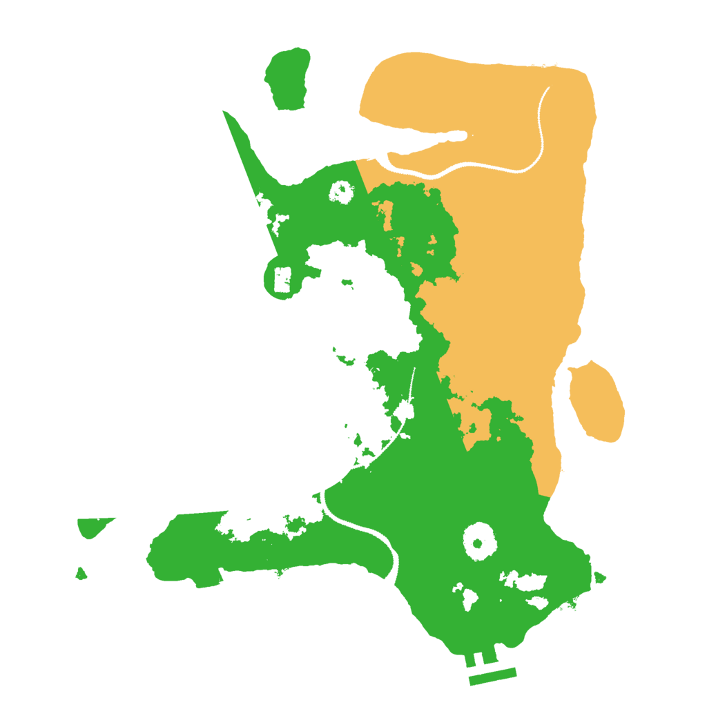 Biome Rust Map: Procedural Map, Size: 3000, Seed: 67324421