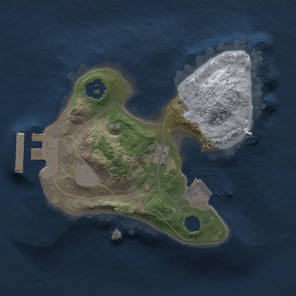 Rust Map: Procedural Map, Size: 1500, Seed: 1539082485, 2 Monuments