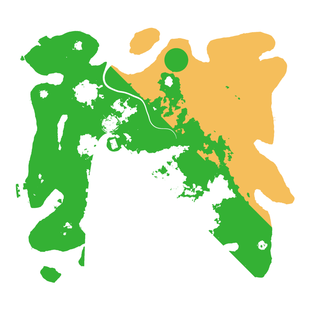 Biome Rust Map: Procedural Map, Size: 3500, Seed: 363501375