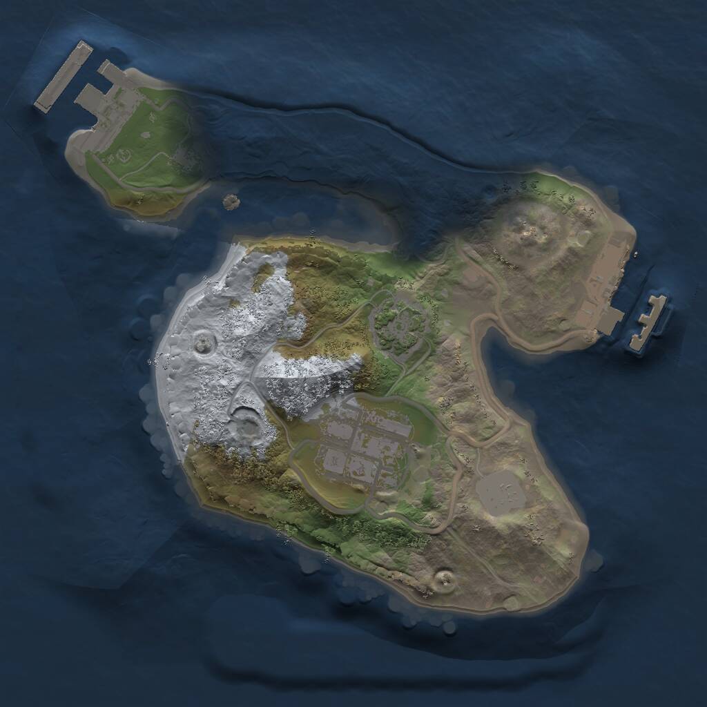 Rust Map: Procedural Map, Size: 1777, Seed: 27, 5 Monuments