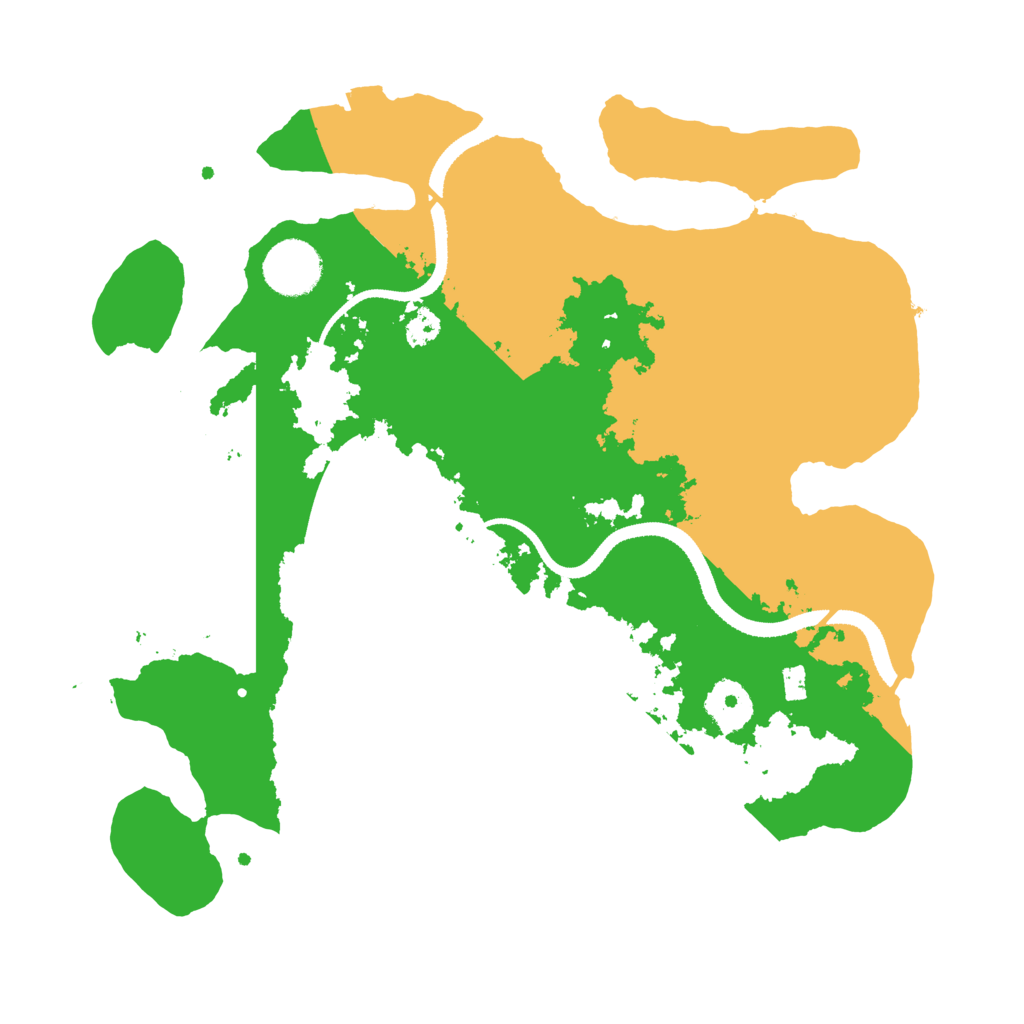 Biome Rust Map: Procedural Map, Size: 3250, Seed: 301711
