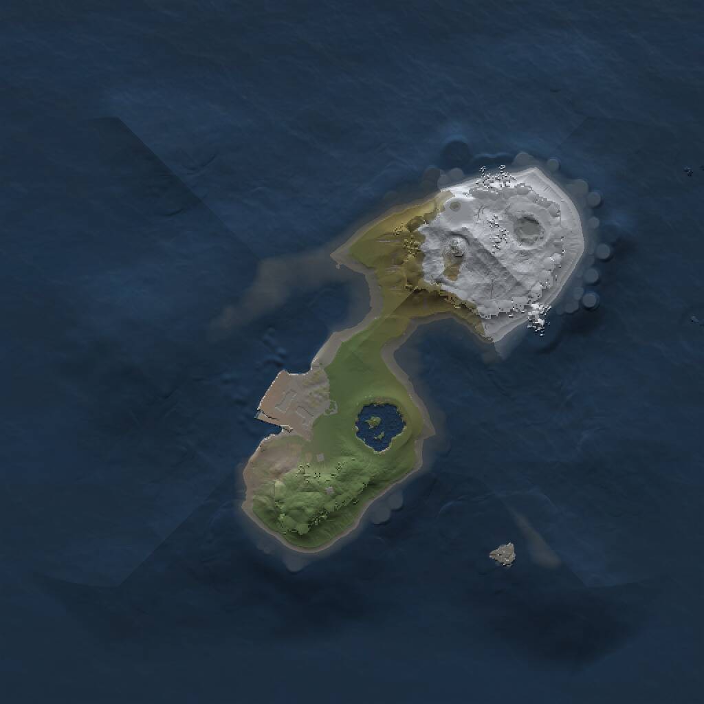 Rust Map: Procedural Map, Size: 1500, Seed: 71735, 1 Monuments