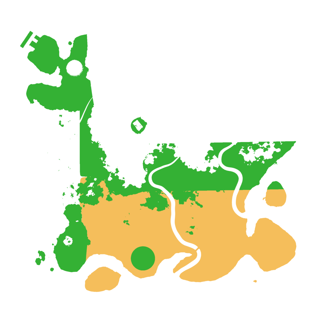Biome Rust Map: Procedural Map, Size: 3500, Seed: 1985632
