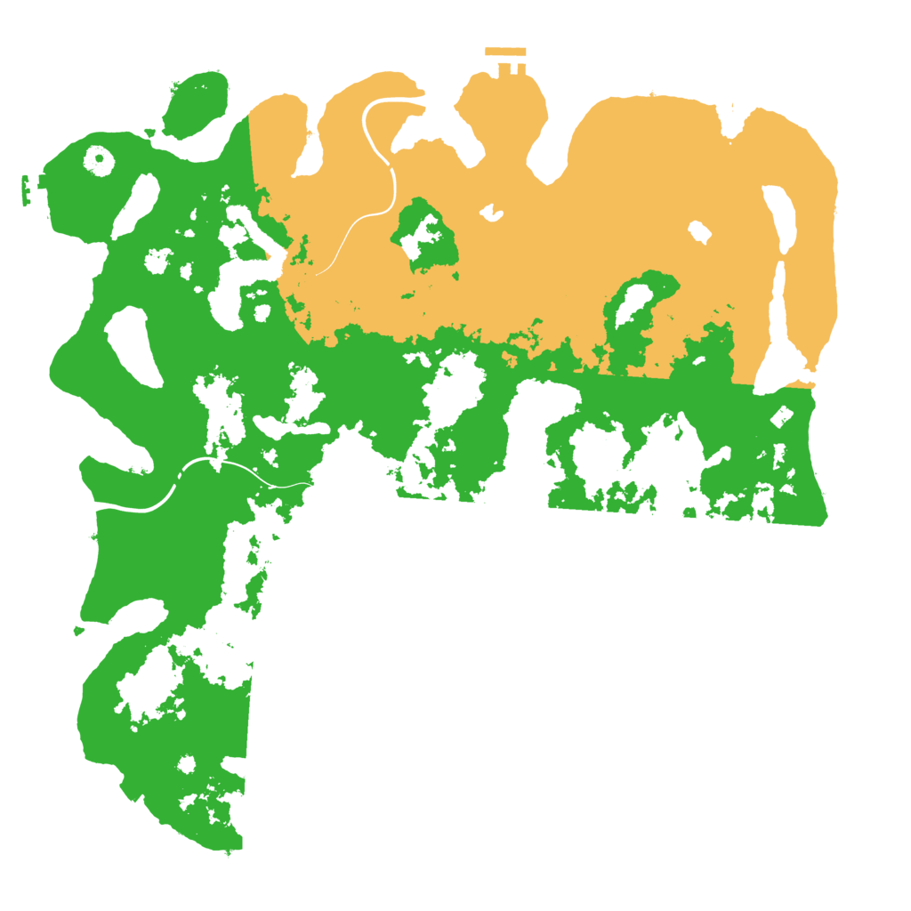 Biome Rust Map: Procedural Map, Size: 4500, Seed: 21607425