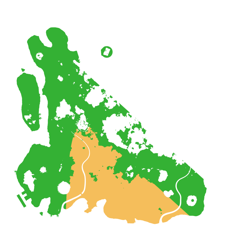 Biome Rust Map: Procedural Map, Size: 3500, Seed: 107746209